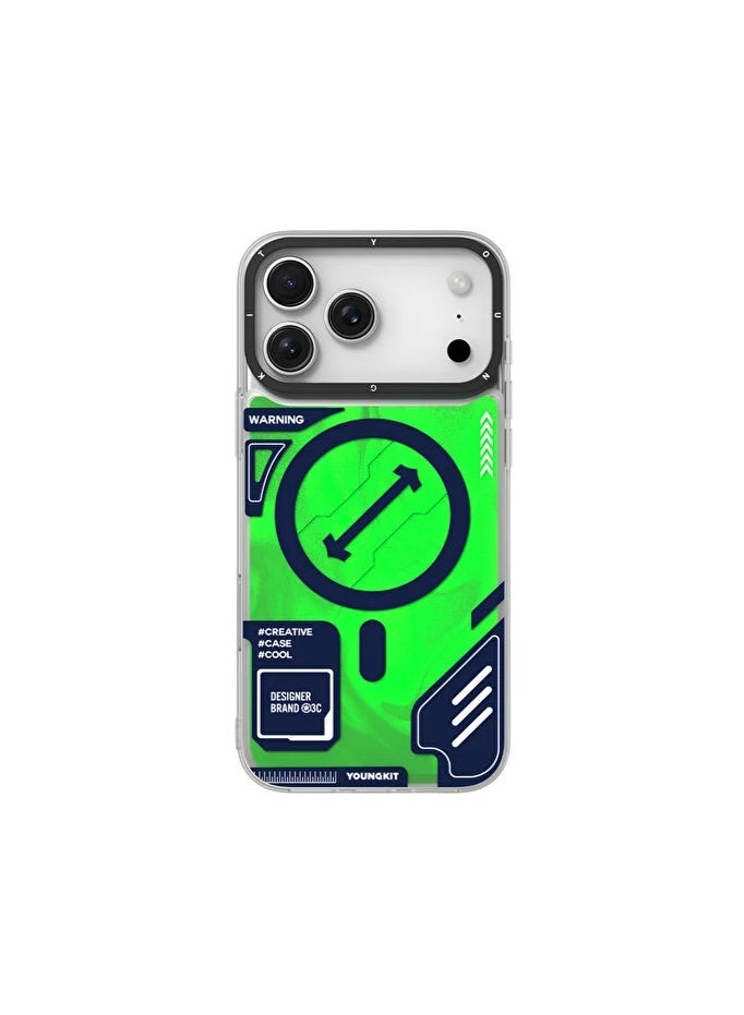 YOUNG KIT Youngkit LS Galaxy Fantasy Series Magnetic Attachment For iPhone 17 Pro Max - Explore Green - Image 1